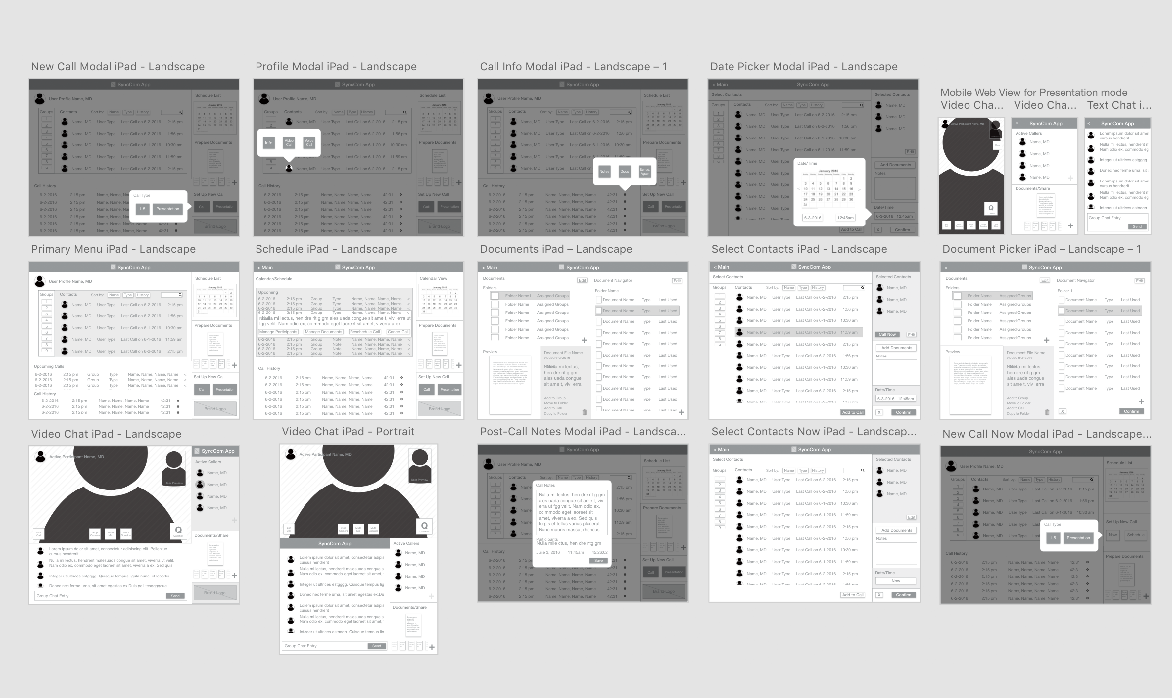 Higher-fidelity functional prototype (stills presented here) for user testing